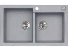 Granitový dvojdřez Alveus ROCK 90 beton 2