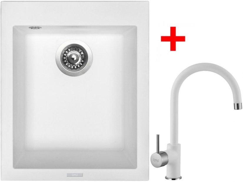 Set Sinks Cube 410 Milk + Vitalia GR