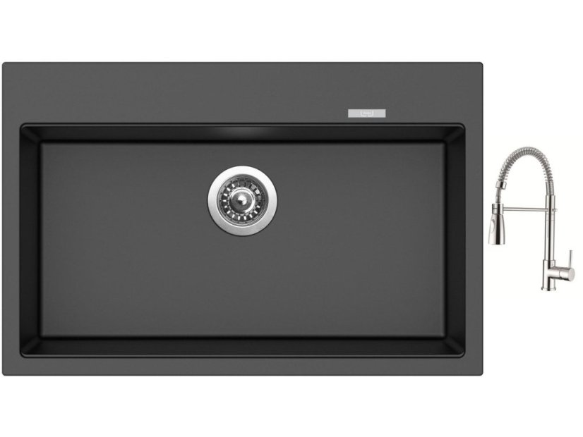 Set Sinks MAXIMO 780 Metalblack + baterie Sinks MIX 35 PROF S chrom