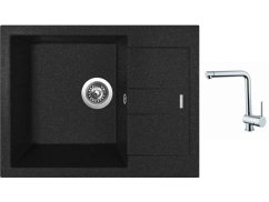 Set Sinks AMANDA 650 Granblack + baterie Sinks MIX 3 chrom