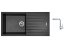 Set Sinks PERFECTO 1000 Metalblack + batéria Sinks MIX 3 chróm