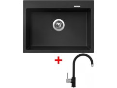 Set Sinks Maximo 680 Pureblack + Vitalia GR