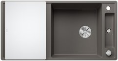 Granitový drez Blanco AXIA III XL 6 S Sivá vulkán, so sklenenou krájacou doskou