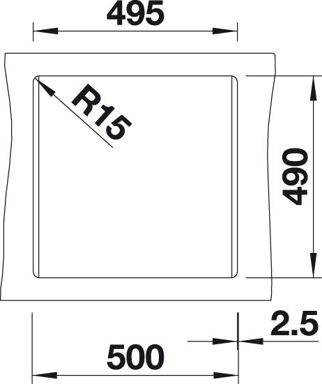 Granitový drez Blanco DALAGO 5 bielá soft