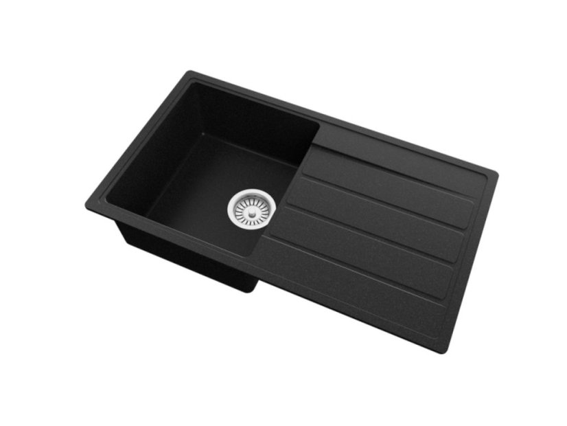Granitový drez Teka COMFOR 45 B-TQ 1B 1D Čierna metalická - 5