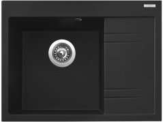 Granitový dřez Sinks RIM 650 L Metalblack levý