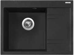 Sinks RIM 650 L Granblack + Vitalia čierná matná