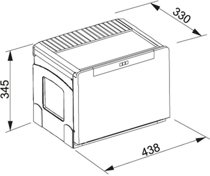 Výsuvný odpadkový dvojkoš Franke Cube 50, 14+18 litrů