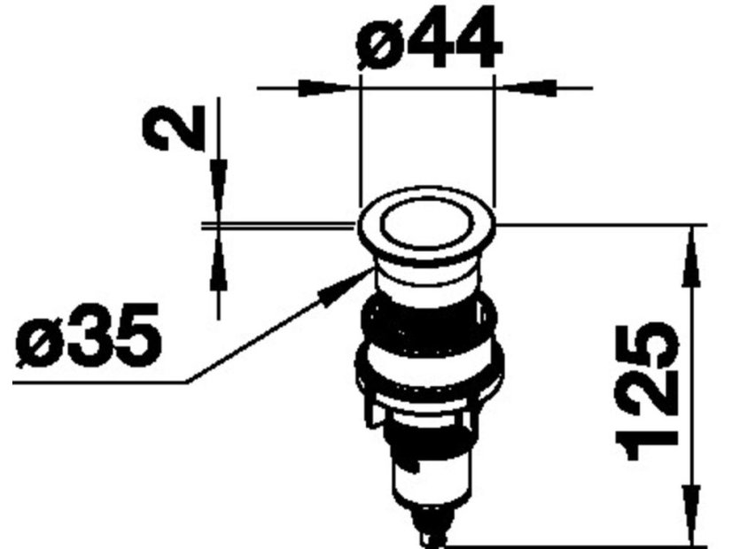 Blanco PushControl - nerez ovládanie výpuste InFino