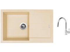 Set Sinks AMANDA 780 Sahara + batéria Sinks MIX 35 P chróm