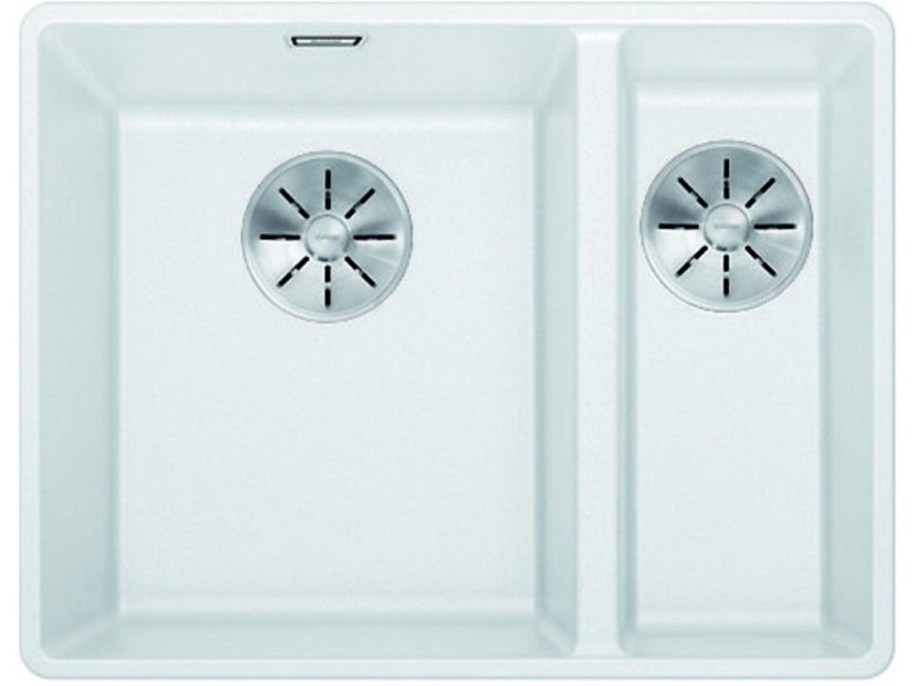 Granitový drez Blanco SUBLINE 340/160 F InFino biela drez vľavo