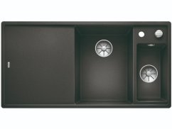 Granitový drez Blanco AXIA III 6 S-F InFino antracit drev.kráj.doska drez vpravo s exc.