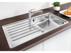 Nerezový drez Blanco LANTOS XL 6 S-IF nerez kartáčovaný s excentrom