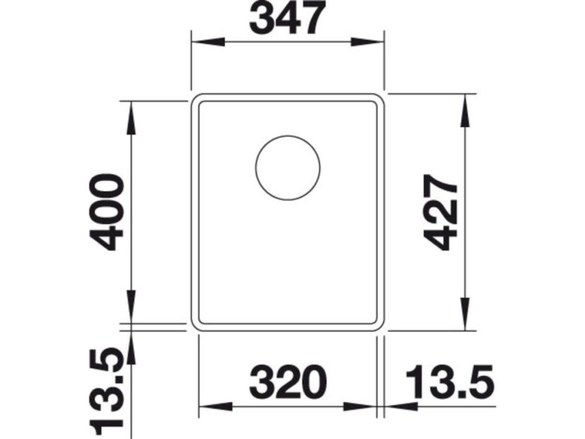 Granitový drez Blanco SUBLINE 320 F InFino biela