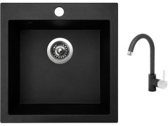 Set Sinks VIVA 455 Granblack + baterie Sinks MIX 35 Granblack Set Sinks VIVA 455 Granblack + baterie Sinks MIX 35 Granblack