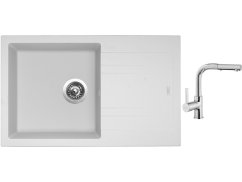 Set Sinks LINEA 780 N Milk + baterie Sinks ENIGMA S chrom Set Sinks LINEA 780 N Milk + baterie Sinks ENIGMA S chrom