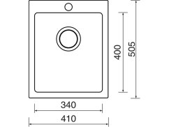 Sinks CERAM 410 Bílá