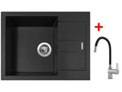 Sinks AMANDA 650 Pureblack + Flexia