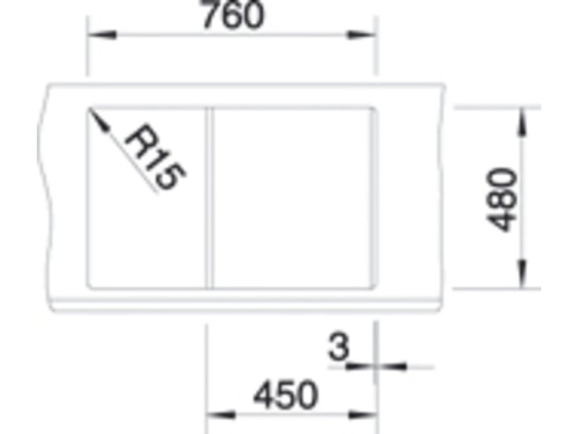 Granitový dřez Blanco METRA 45 S černá