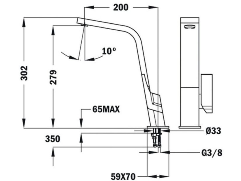Kuchyňská baterie Teka IC 915 BK