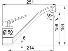 Granitová baterie Franke FC 9541.085 Pískový melír