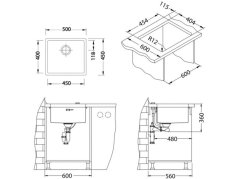 Nerezový drez Alveus Quadrix 40