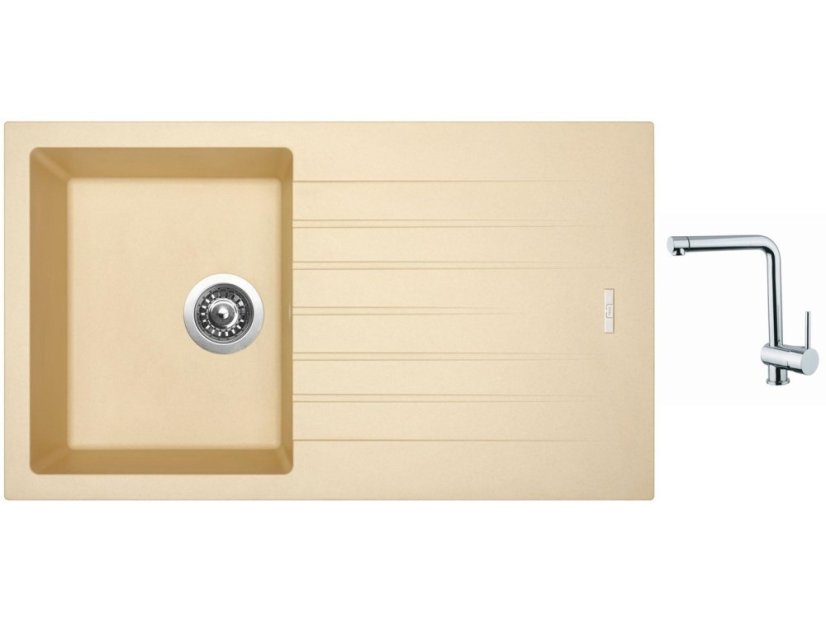 Set Sinks PERFECTO 860 Sahara + baterie Sinks MIX 3 chrom