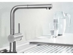 Dřezová baterie Blanco LINUS-S chrom beztlaková Dřezová baterie Blanco LINUS-S chrom beztlaková