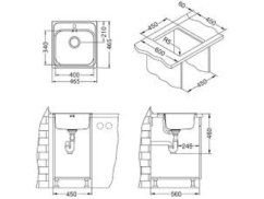 Nerezový dřez Alveus ALLUX 70
