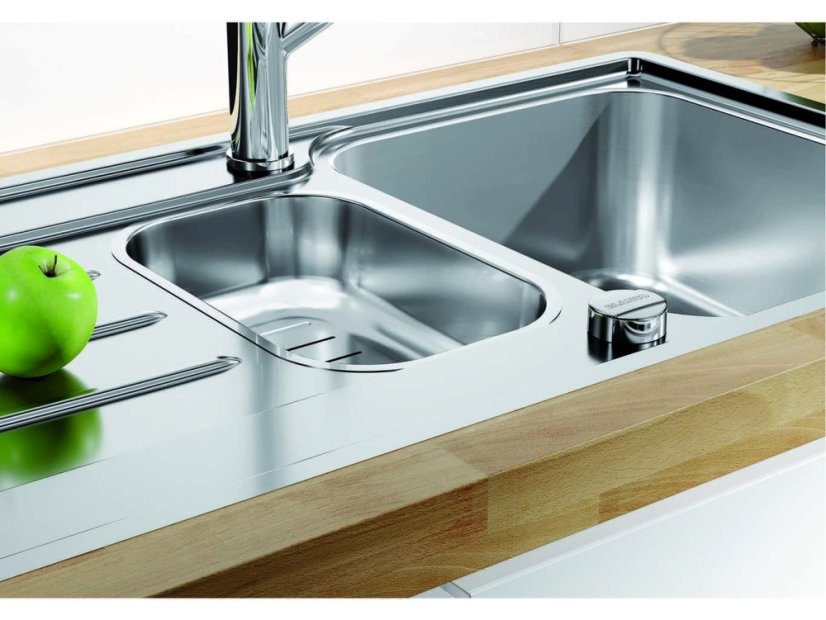 Nerezový drez Blanco LEMIS 6 S-IF nerez kartáčovaný lavy