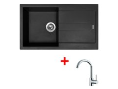 Set Sinks Amanda 860 Nanoblack + Mix 35