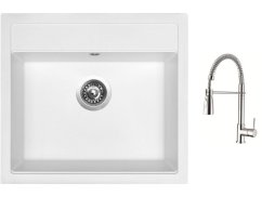 Set Sinks SOLO 560 Milk + baterie Sinks MIX 35 PROF S chrom