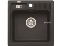 Granitový jednodrez Alveus NIAGARA 20 čierna