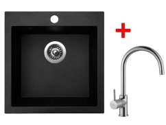Set Sinks VIVA 455 Granblack + Vitalia