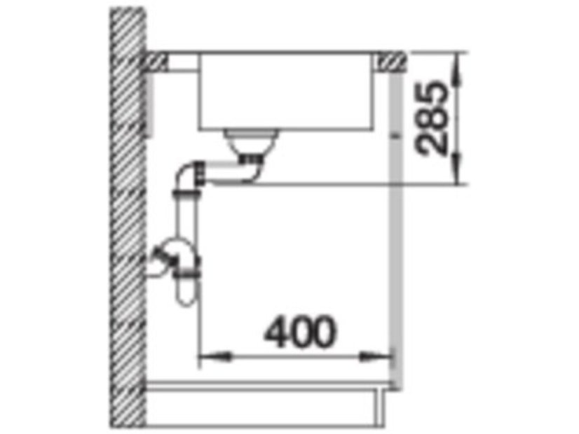 Nerezový dřez Blanco Supra 500 IF/A Nerez kartáčovaný