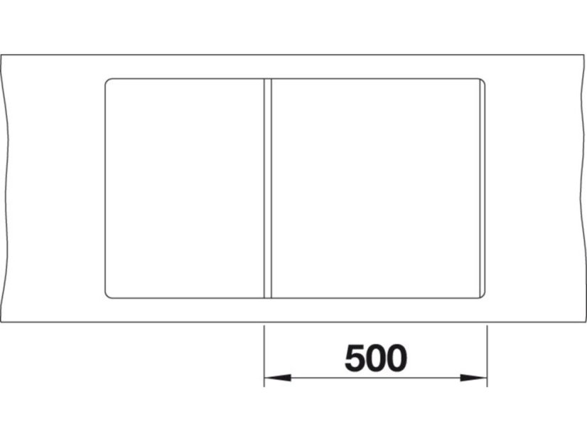 Granitový drez Blanco METRA 5 S F sivá skala s excentrom