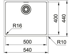 Nerezový dřez Franke MRX 110-50