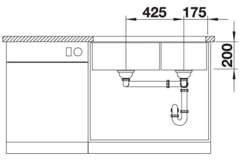 Granitový dřez Blanco SUBLINE 480/320 U Bílá soft - 5