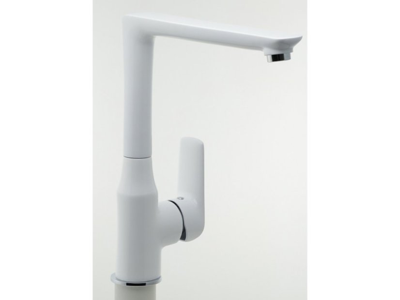 Dřezová baterie Nobless Tina bílá/chrom 6