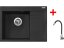 Sinks RIM 650 L Granblack + Elasta nerez/černá