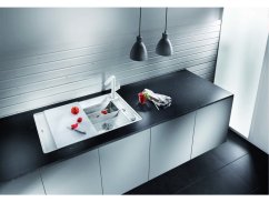 Granitový dřez Blanco AXIA III 5 S-F InFino antracit dřez vpravo s excentrem přísluš. sklo Granitový dřez Blanco AXIA III 5 S-F InFino antracit dřez vpravo s excentrem přísluš. sklo