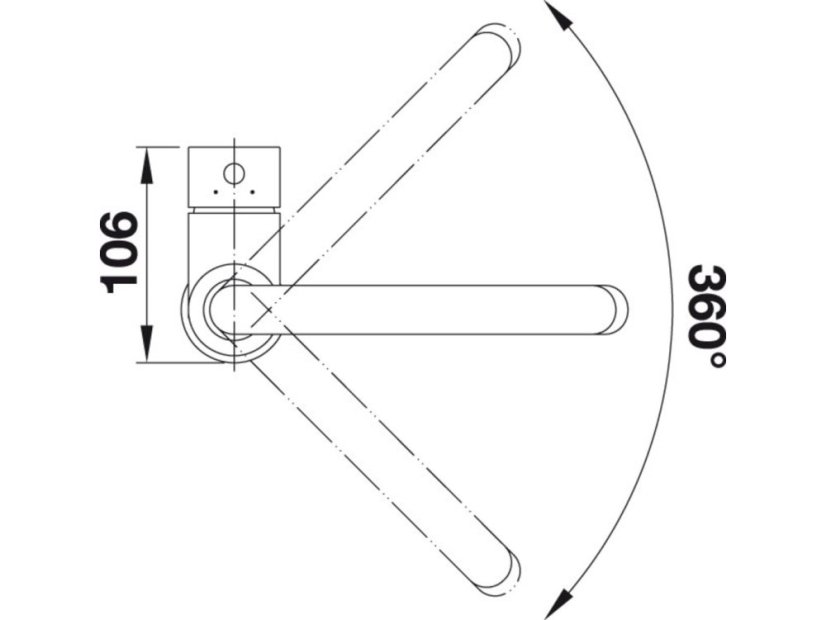 Dřezová baterie Blanco MIDA chrom