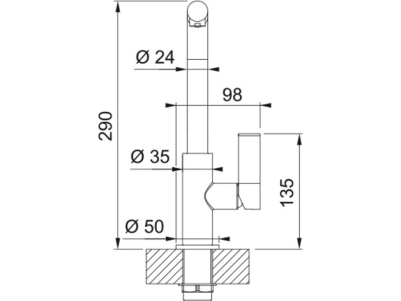 Franke FN 7392.901 Neptun Evo Matná černá