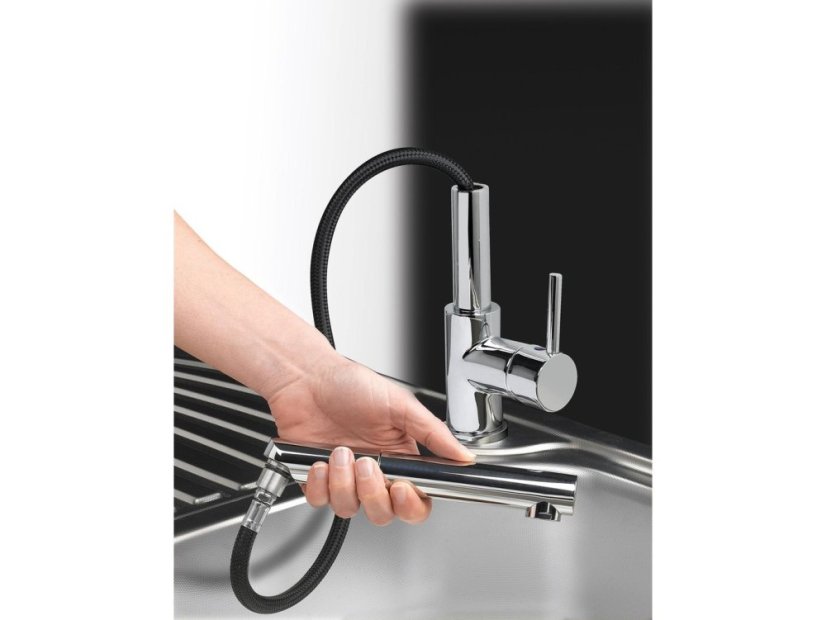 Set Sinks PERFECTO 1000 Metalblack + batéria Sinks MIX 350 P chróm