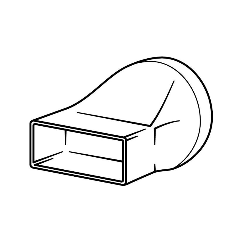 Přechod 204x60 na průměr 125 mm