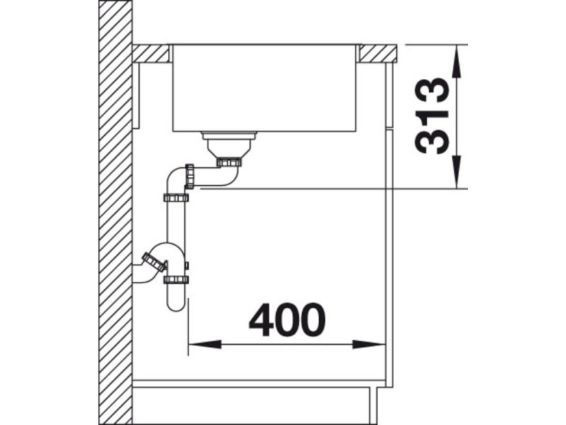 Granitový dřez Blanco SUBLINE 500 IF SteelFrame InFino bílá bez táhla