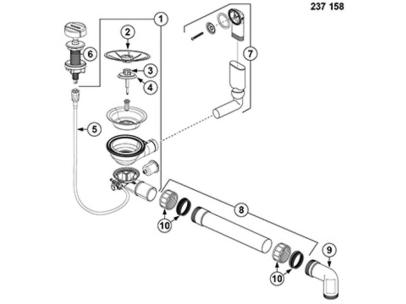 Granitový drez Blanco ELON XL 6 S-F InFino káva s exc. + prísluš.