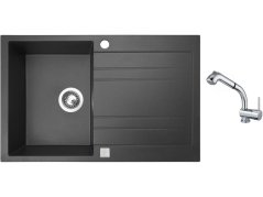 Set Sinks GRANDE 800 Granblack + baterie Sinks MIX 3 S Chrom