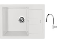 Set Sinks AMANDA 650 Milk + baterie Sinks MIX 35 P chrom