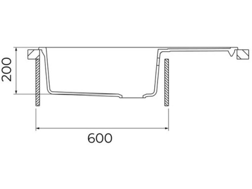 Granitový dřez Teka Clivo 60 B-TQ 1B 1D Bílá